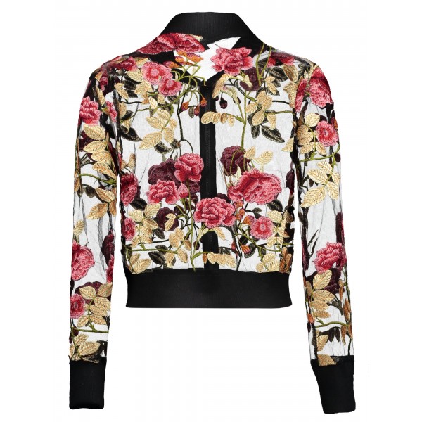 See-Through Embroidery Women's Jacket