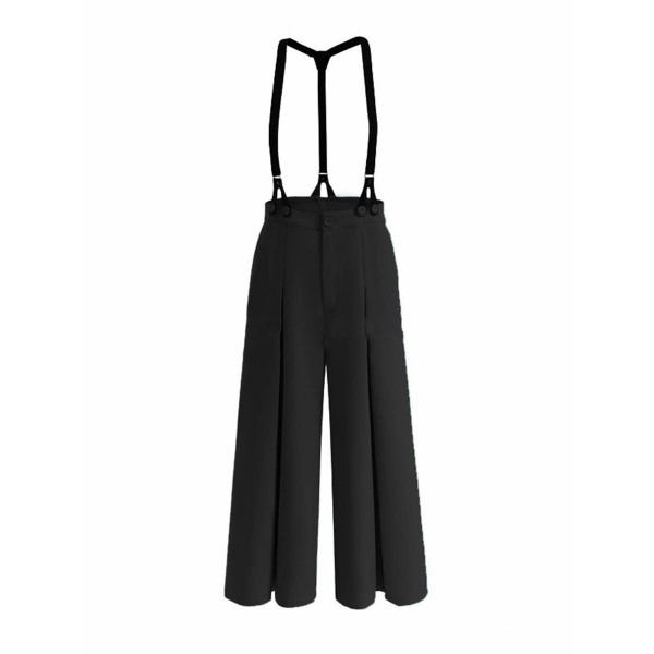 Loose Button Pocket High-Waist Women's Jumpsuit