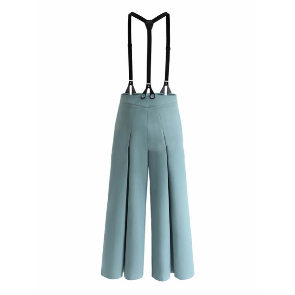 Loose Button Pocket High-Waist Women's Jumpsuit