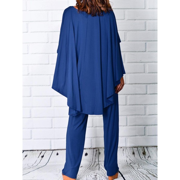 Chic Pure Color V-Neck Full Length Jumpsuits